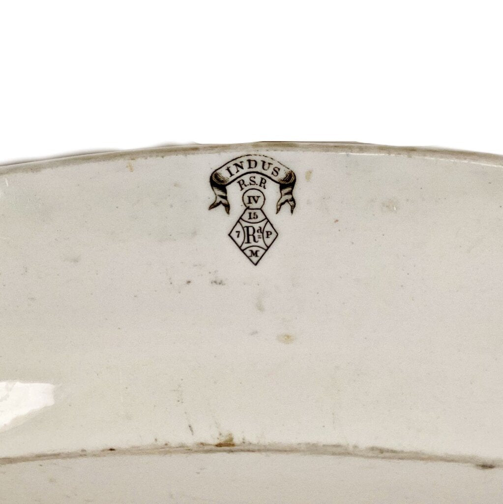 Ridgway Asethetic Indus Pattern Transferware Oval Platter