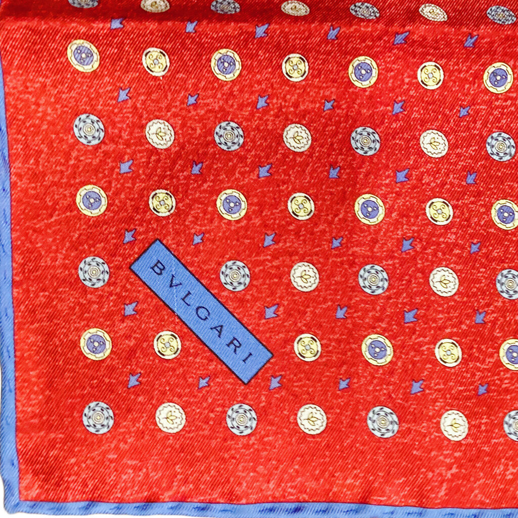 Bvlgari Red Silk Scarf ($Orig. $455)