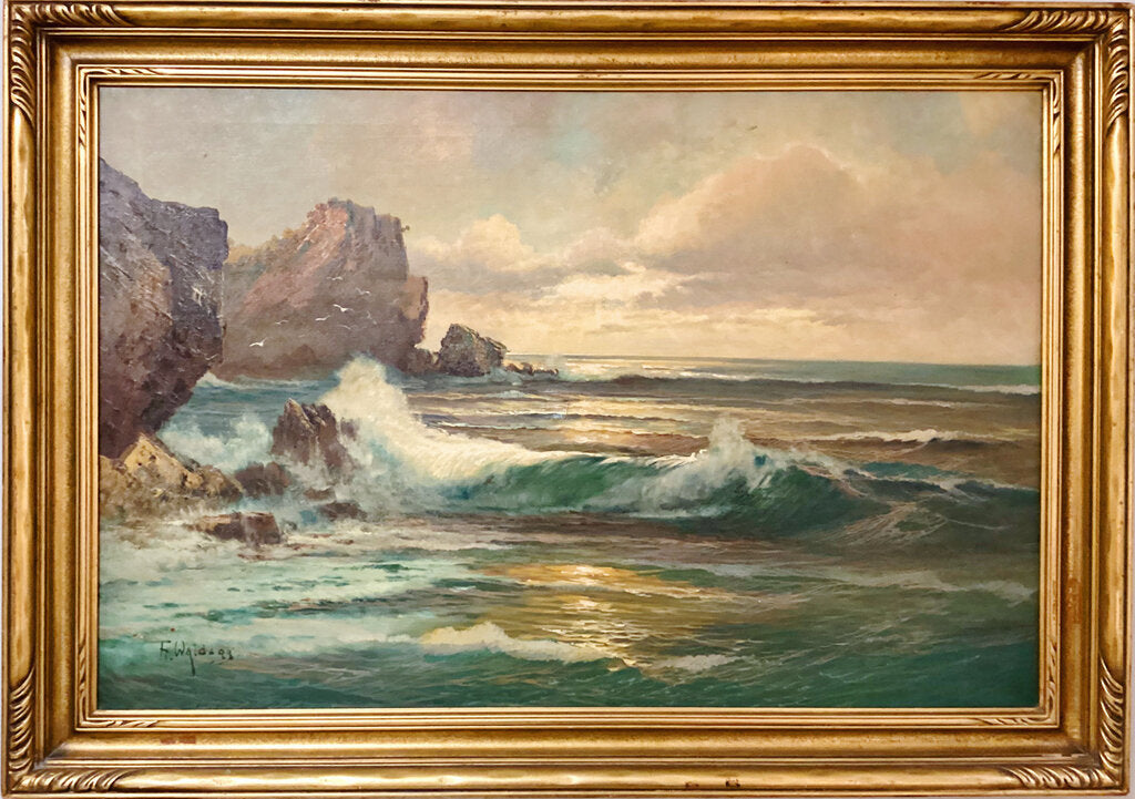 Franz Walde. "The Surf". Oil on Canvas.