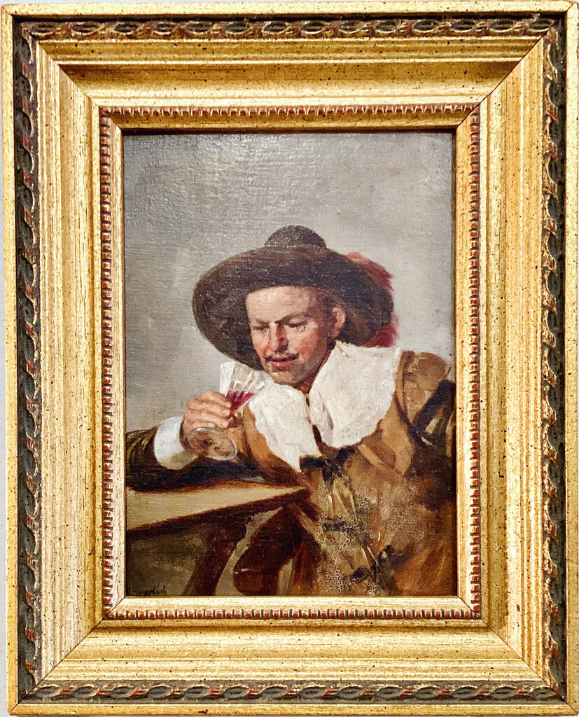 Heinrich Sperling. The Last Sip. Oil on Wood.