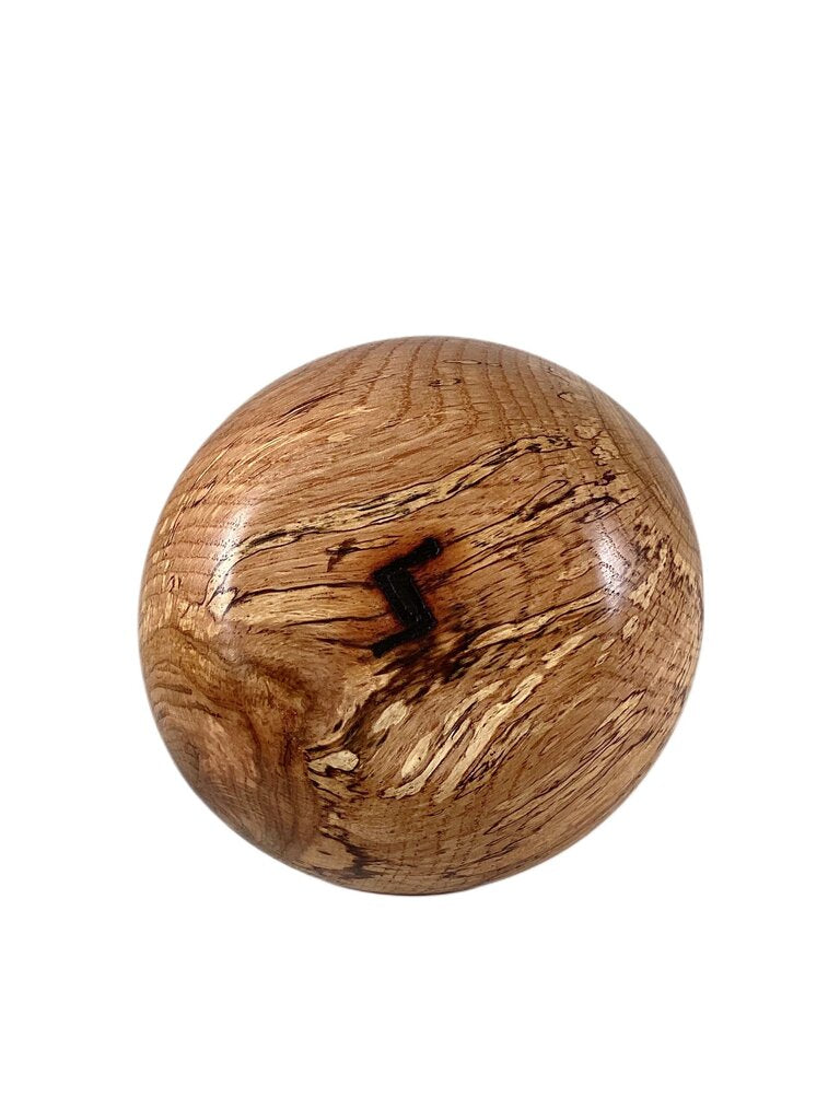 Spalted Walnut Hand-Turned Jar with Finial - Opportunity Shop DC