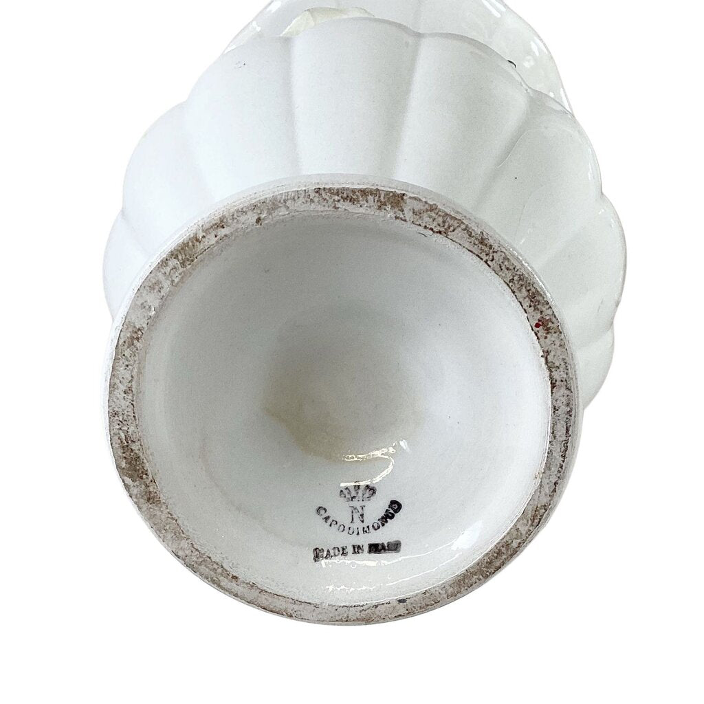 Magnolia Blossom Capodimonte Vases (Pair)