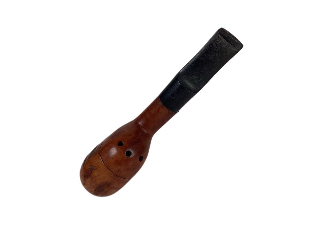 Wooden Pipe w. Swivel Lid & Movable Bowl