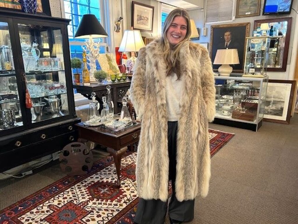 Vintage Couture Galanos Full Length Lynx Full Coat