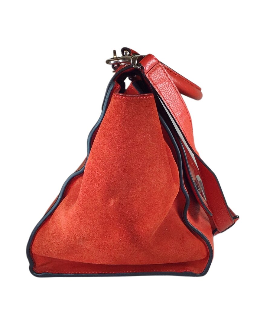 CELINE Red Shoulder Bag. Orig. $1895