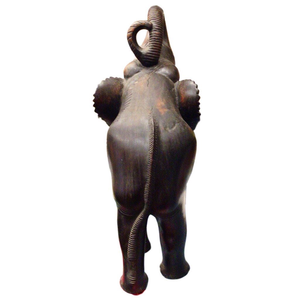 Carved Wood Good Luck Indian Elephant - Opportunity Shop DC