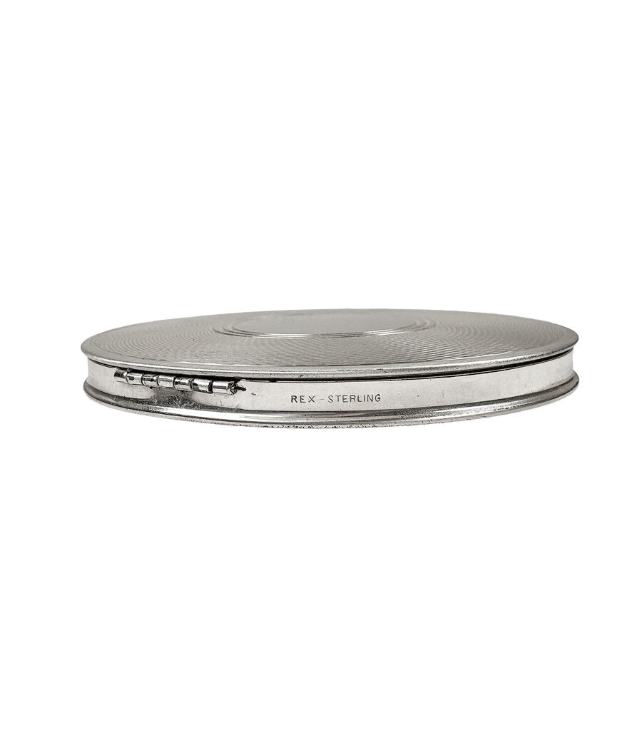 Sterling Circular Compact. Rex 1930's - Opportunity Shop DC