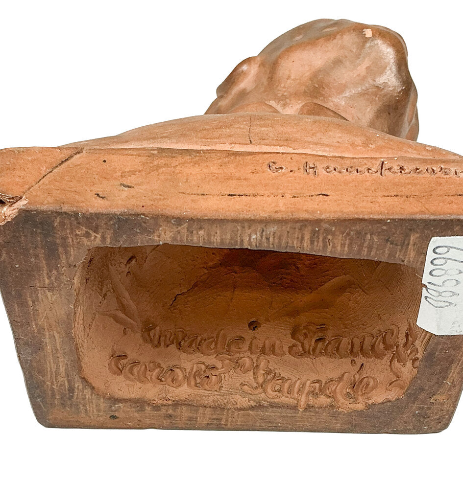 "Smiling Bust", G. Hauchecorne, Terracotta