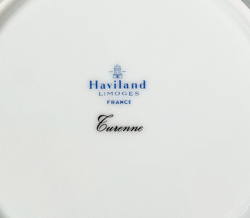 13p Limoges Turenne Cobalt Blue Salad Plates - Opportunity Shop DC
