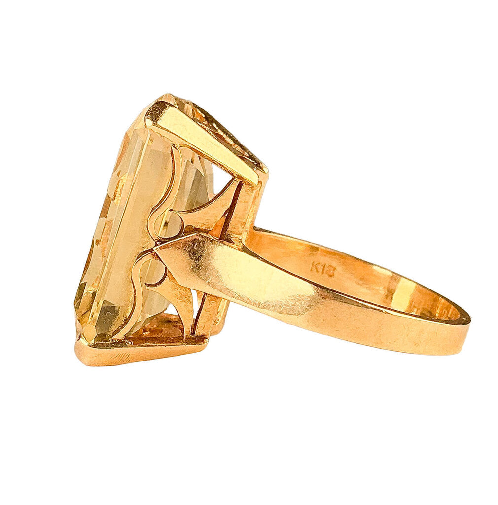 18K Gold & Citrine Ring - Opportunity Shop DC