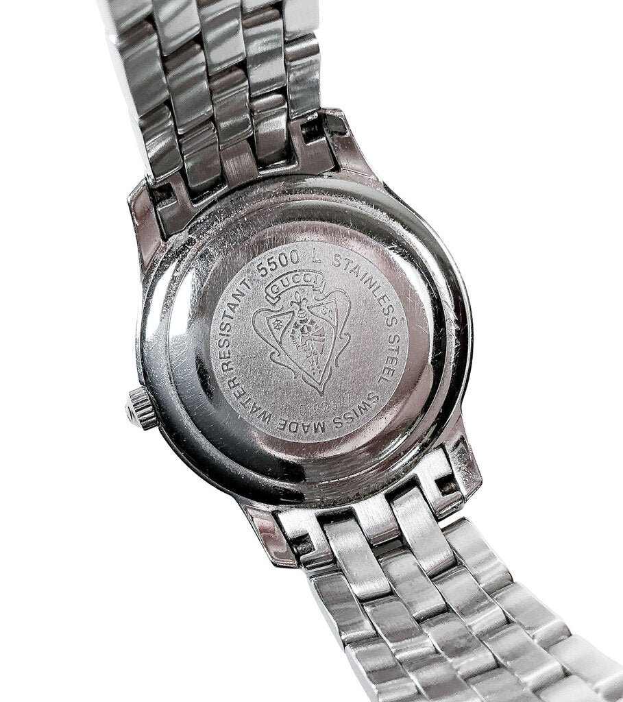 Gucci Stainless Watch w Diamond Numerals