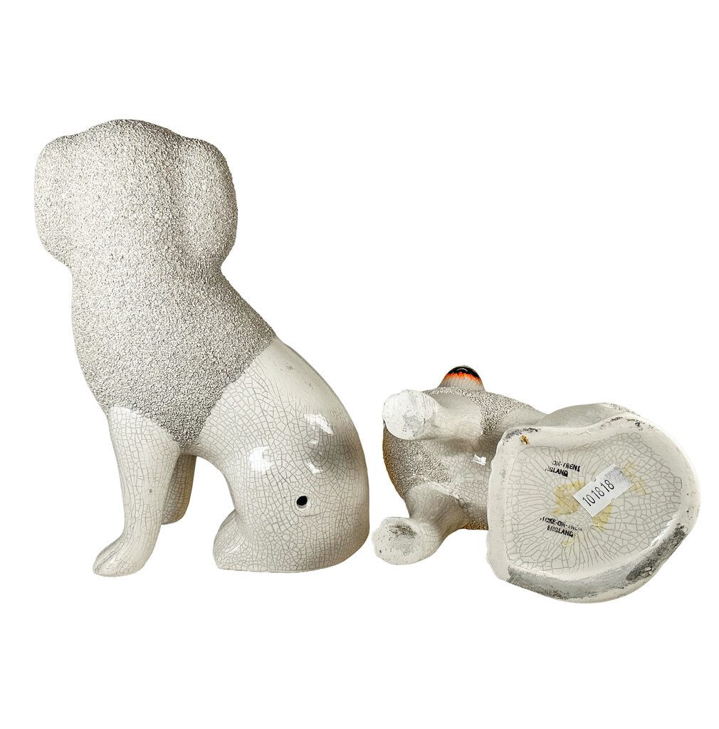 PAIR Staffordshire 20c. Poodles