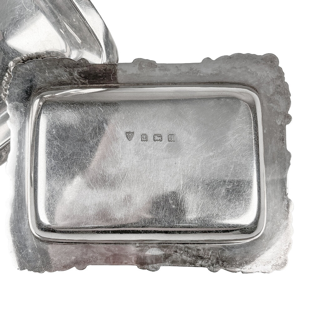 Antique Sterling Butter Dish. British Hallmarks.