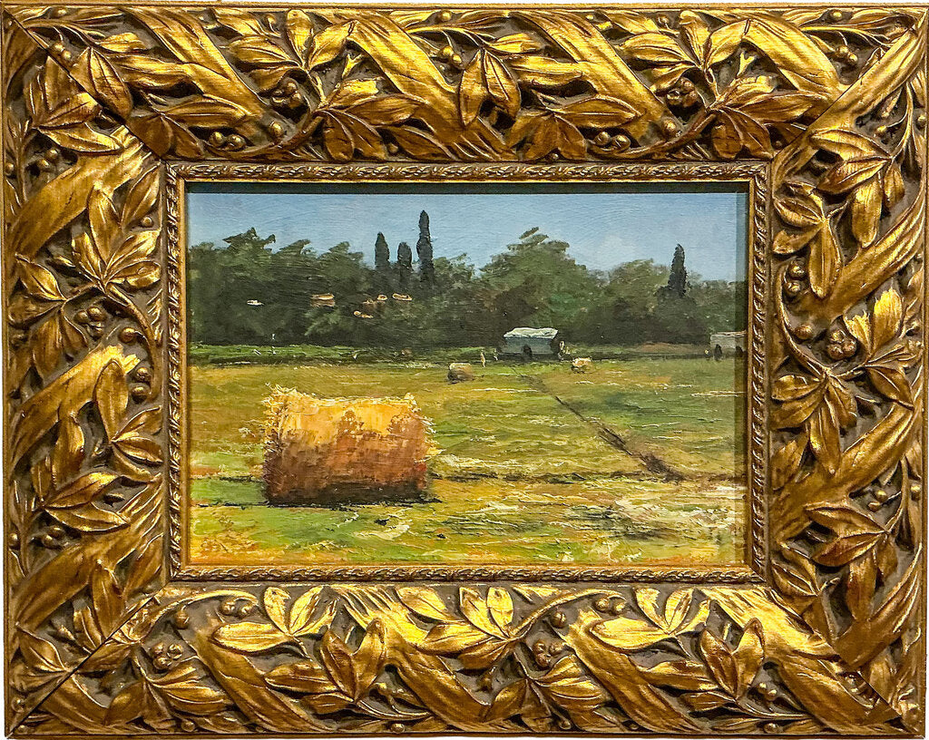 "Provence Landscape", Roberto Ponte 2021, oil on board