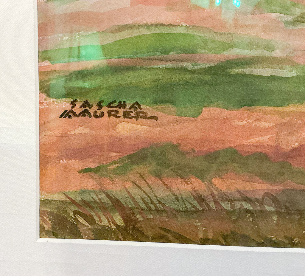 "Sentinal of the Coast" Sasha Mauer, watercolor