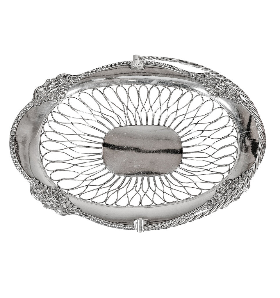 Sterling 18th Century Sheffield Wire Handled Basket