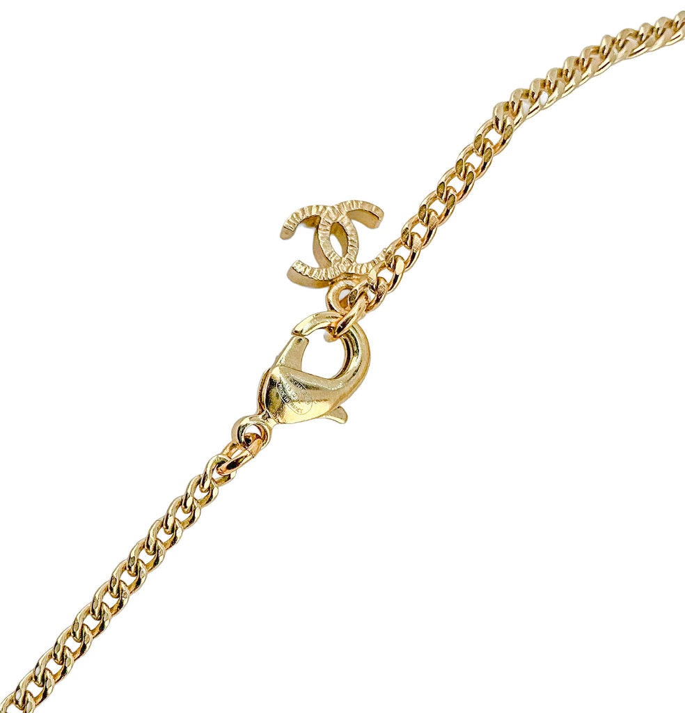 Chanel CC 24B Collection Gold Tone Necklace