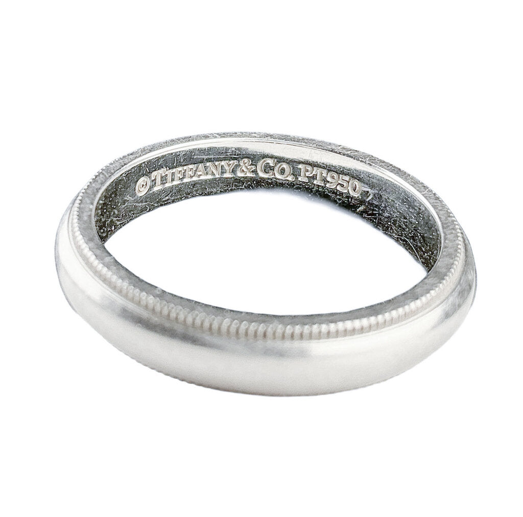 Tiffany & Co. Platinum Milgrain Band. 4mm. 8.30g.