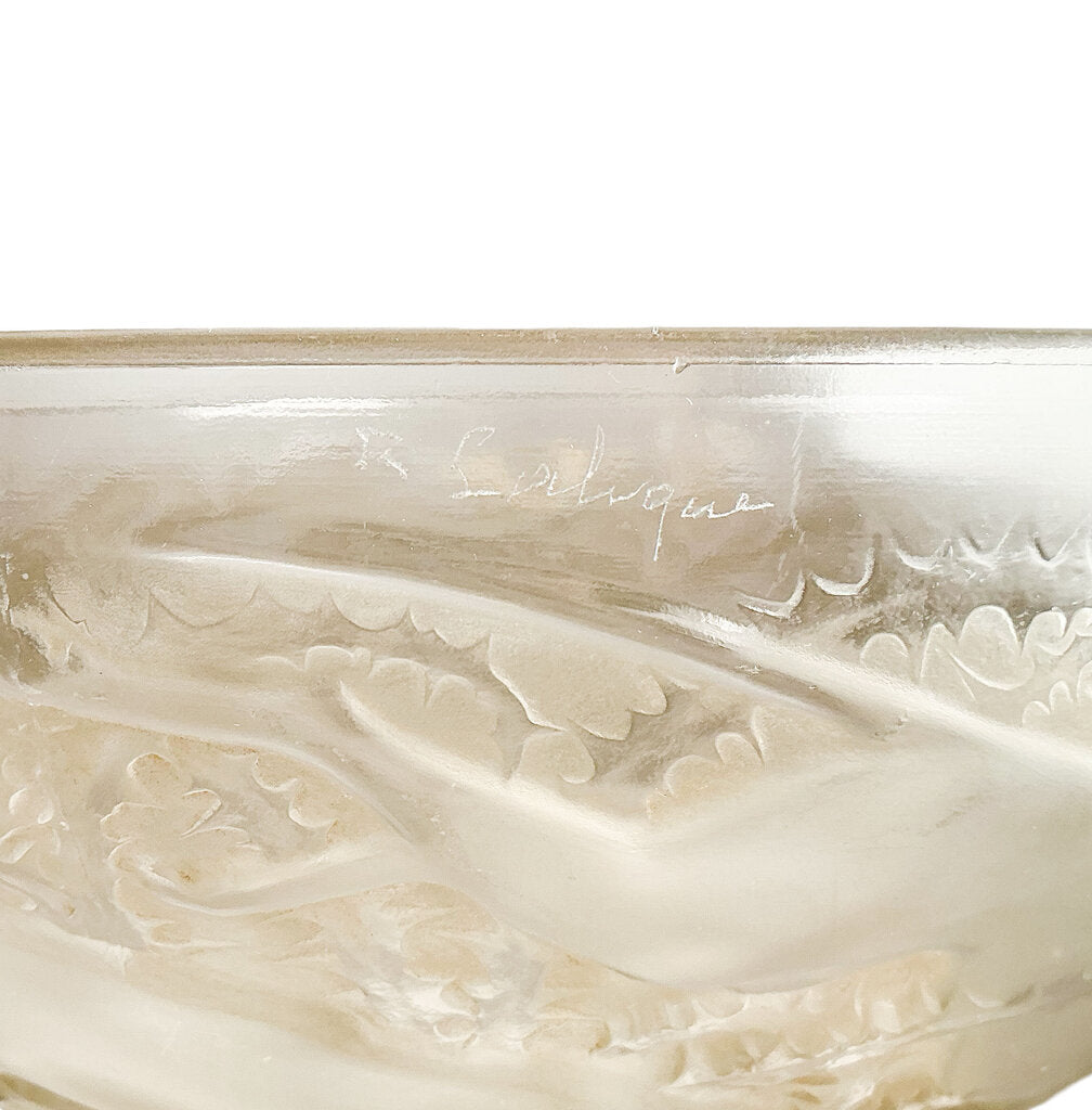 Lalique "Chiens" Art Deco Bowl, 1921-1923