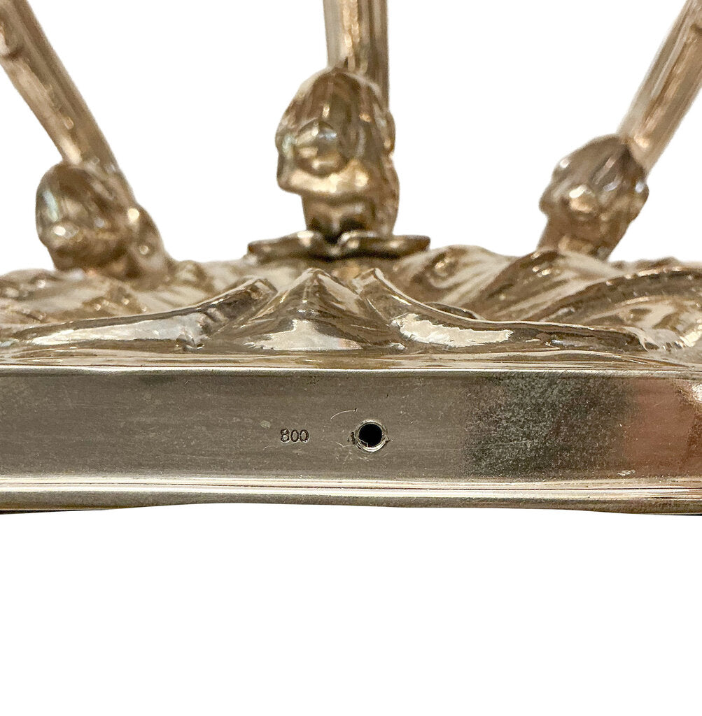 Continental Silver Neo-Rococo Wall Sconce