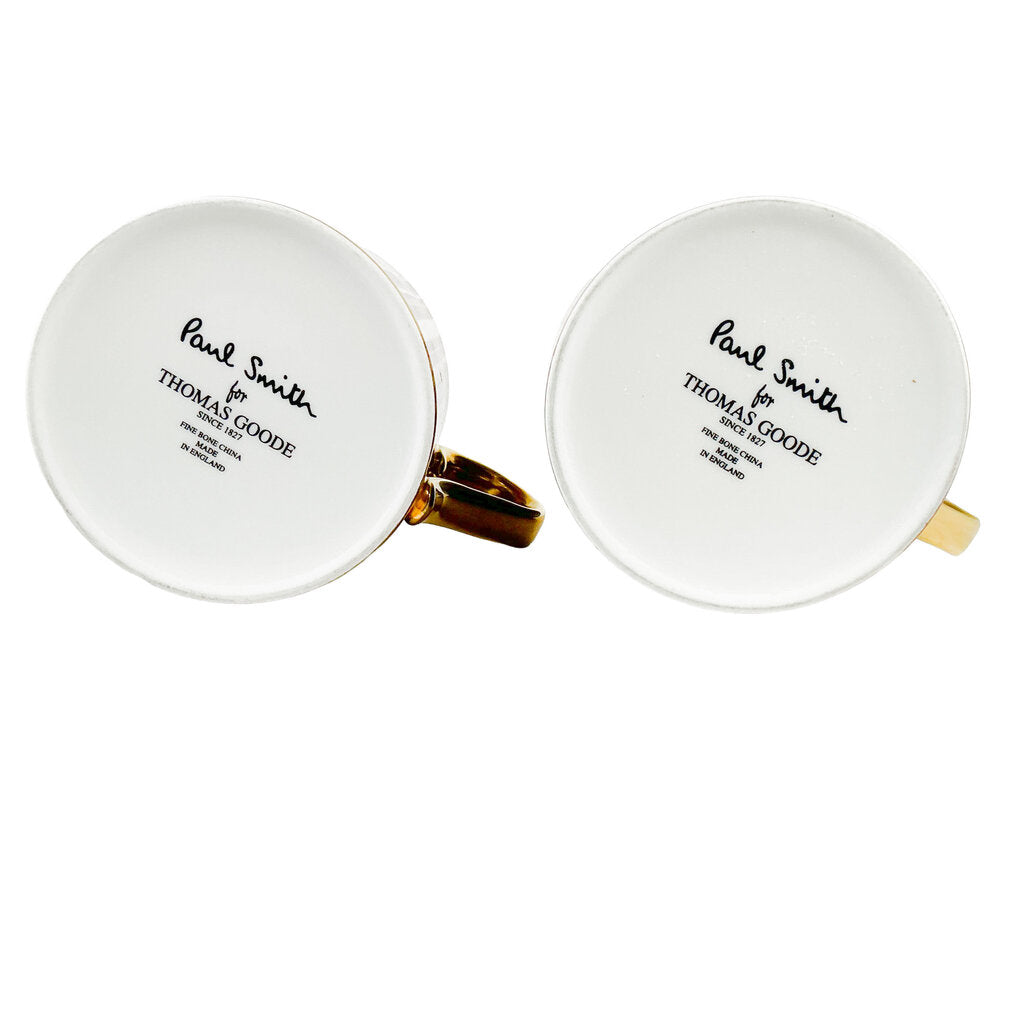 Pair of Paul Smith for Thomas Goode Signaure Stripe Mugs