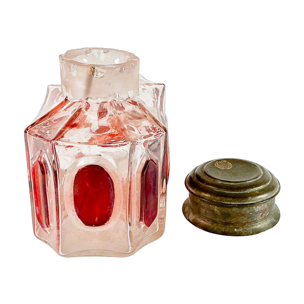 Small Russian Glass Tea Caddies 19c.
