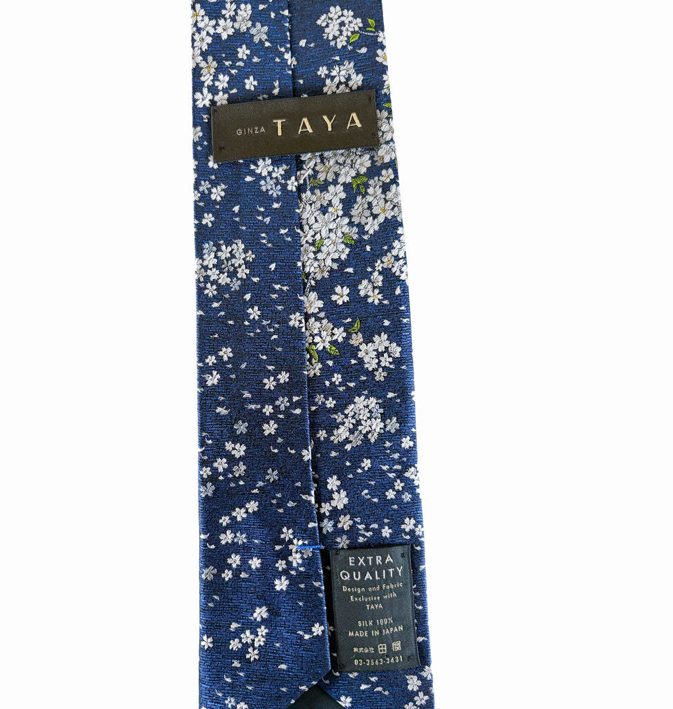 Ginza Taya Blossom Silk Tie