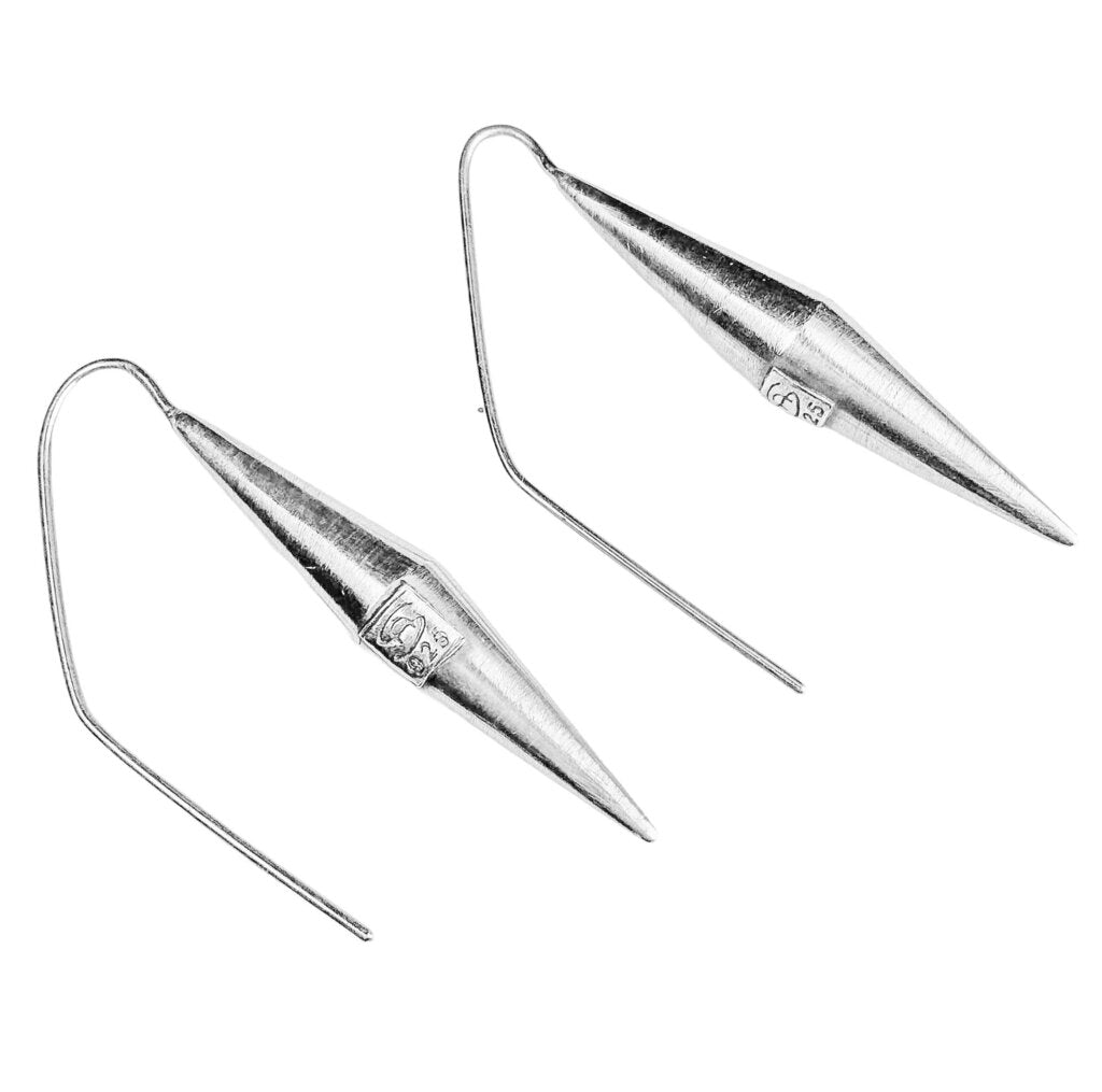 Agnes Seebass Silver Spiked Earrings