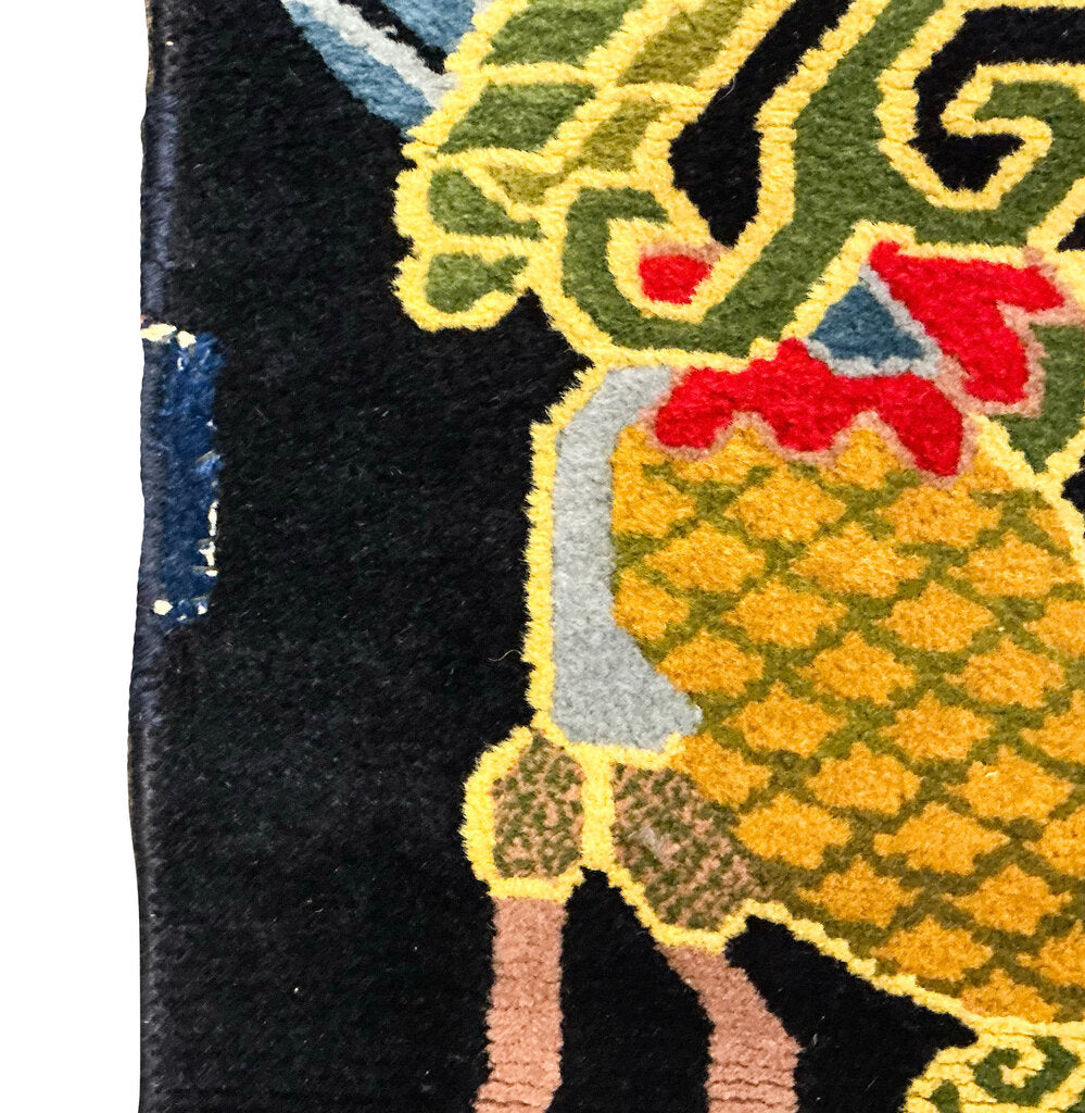 Tibetan/Chinese Style Dragon & Pheonix Wool Rug