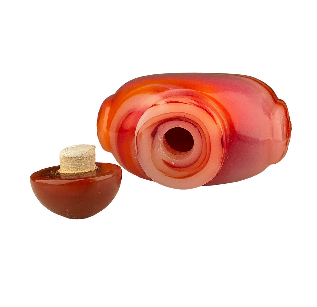 Imitation Agate Peking Glass Snuff Bottle