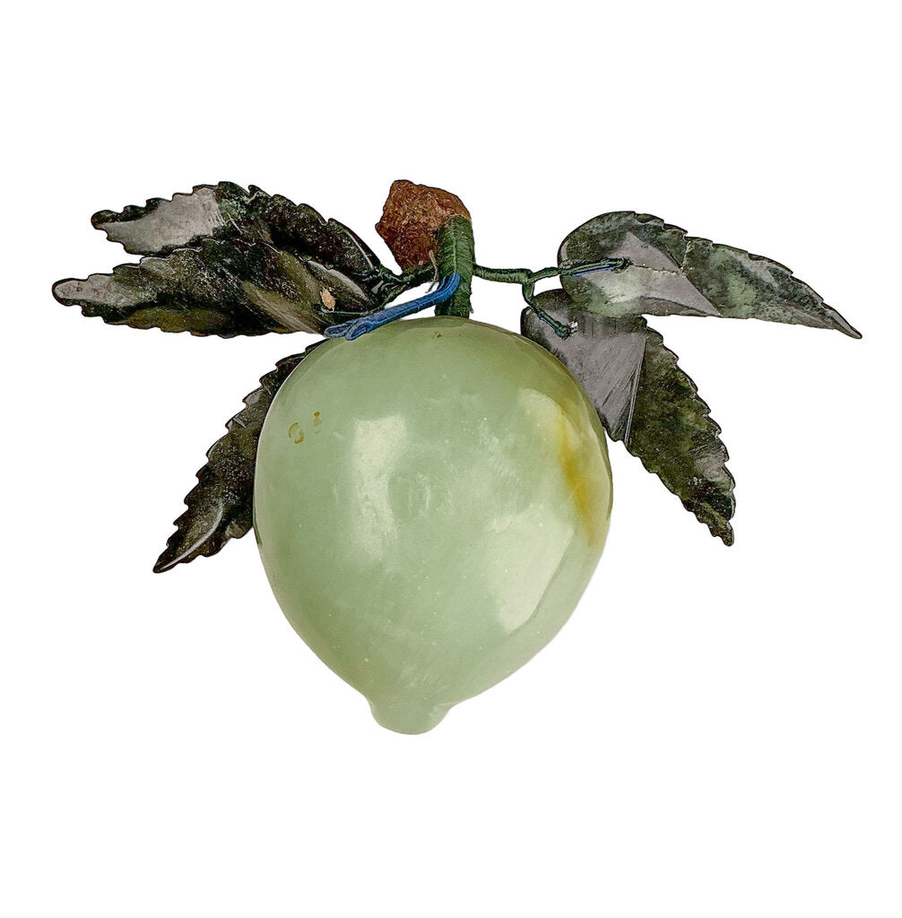 Celadon Jade Statue of a Peach