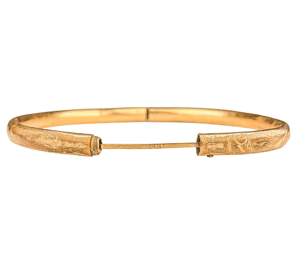 Antique Child's Bangle, 12k Gold Fill