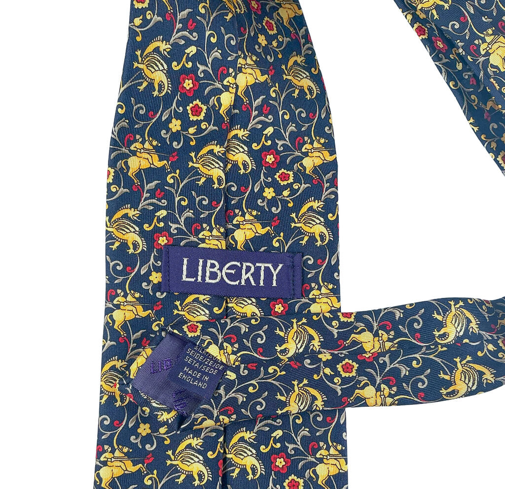 Liberty of London Jousting Knights Silk Tie