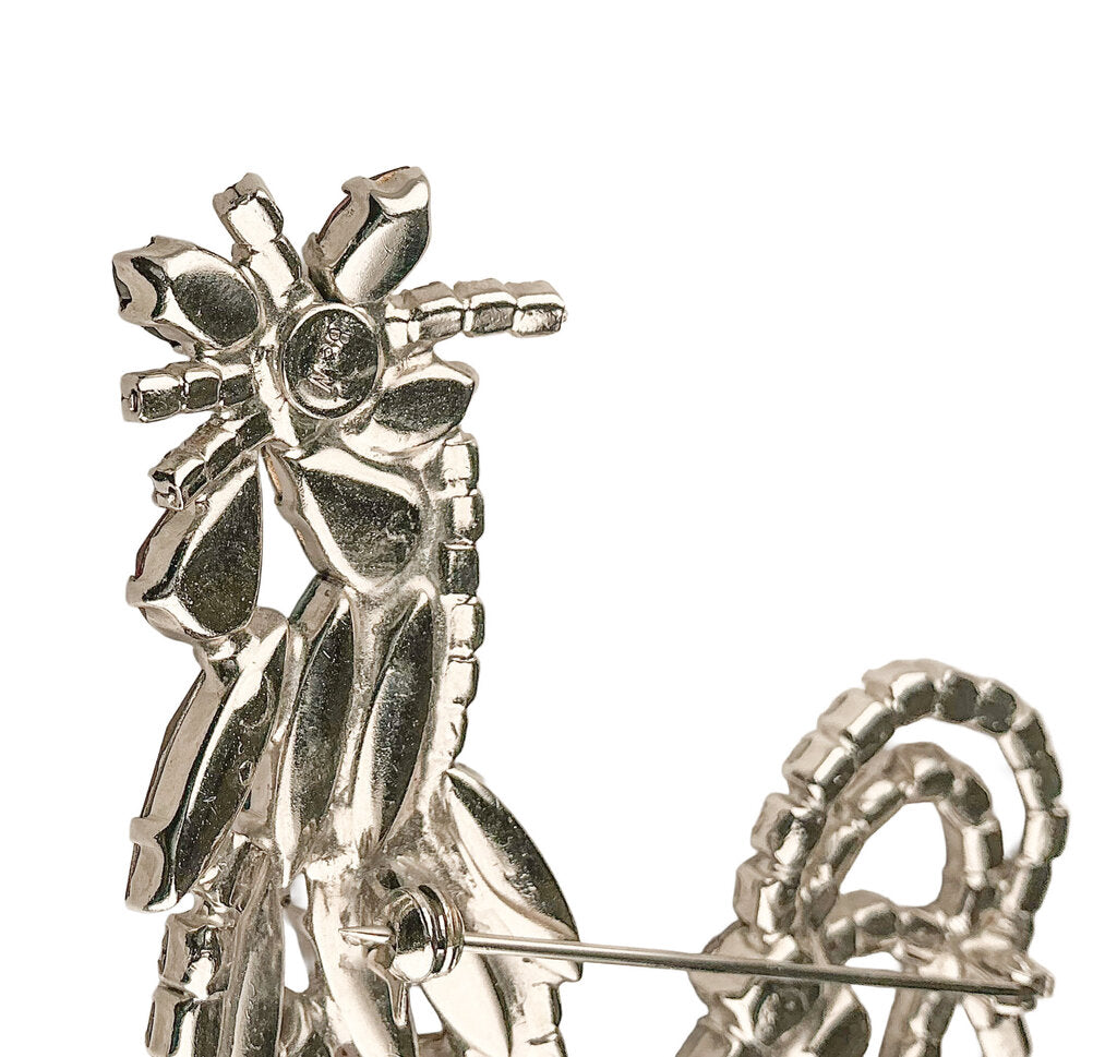 Vintage Butler & Wilson Rhinestone Rooster Brooch