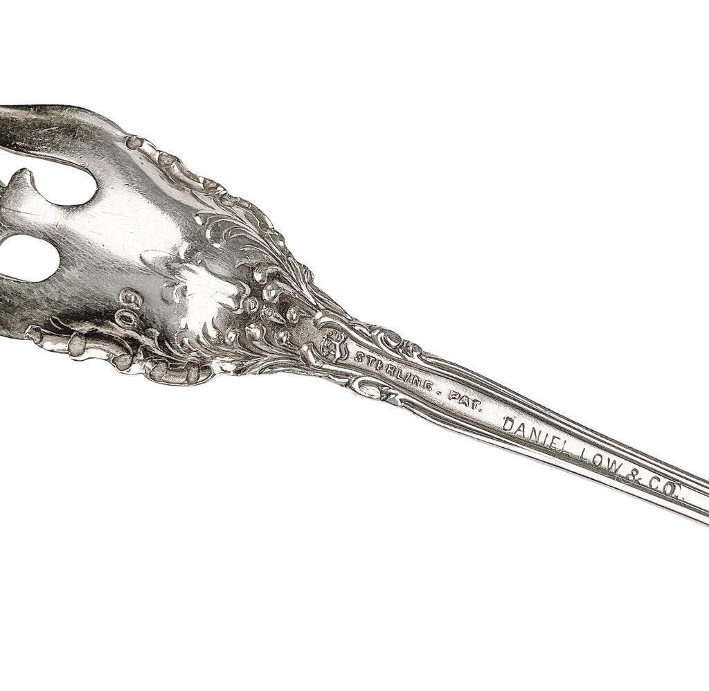 Antique Daniel Low & Co. Sterling Cocktail Fork