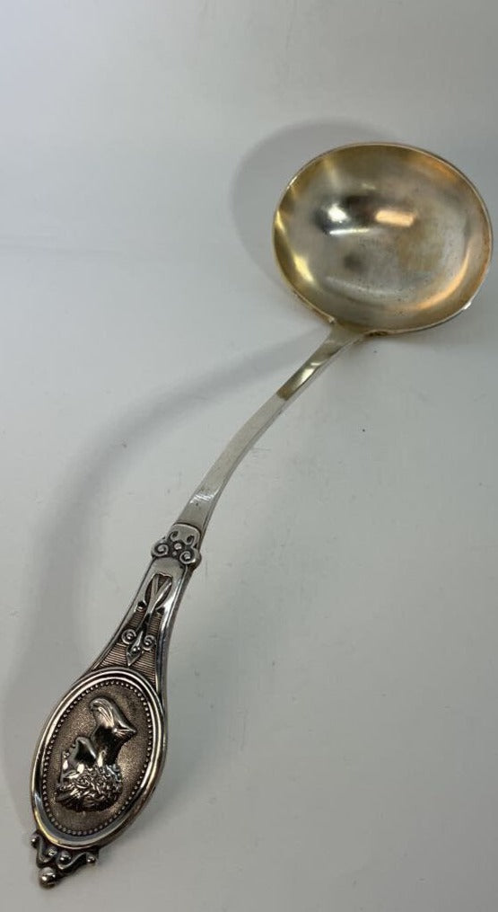 Coin Silver Soup Ladle Kidney & Johnson