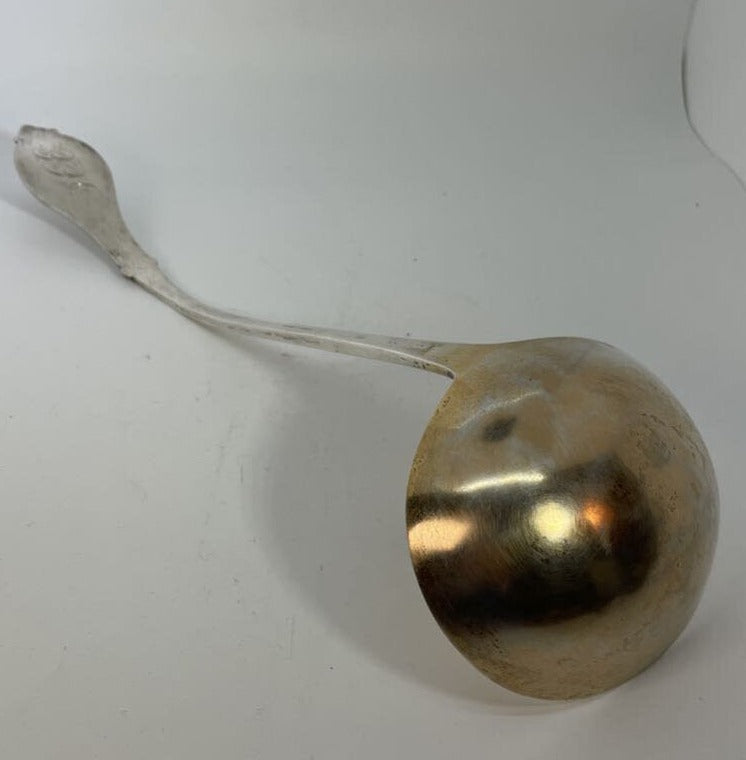Coin Silver Soup Ladle Kidney & Johnson