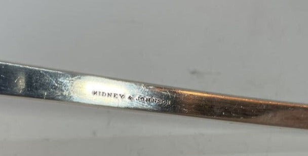 Coin Silver Soup Ladle Kidney & Johnson