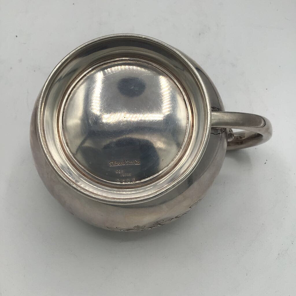 S. Kirk & Son Engraved Sterling Creamer & Sugar