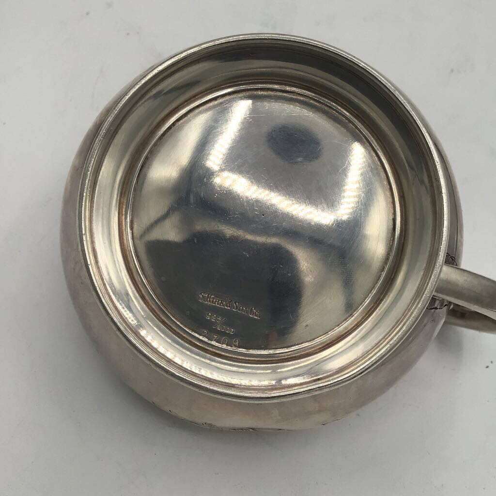 S. Kirk & Son Engraved Sterling Creamer & Sugar