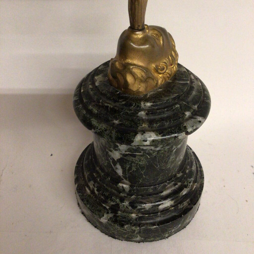 Gilt Bronze Flying Mercury on Marble Base French 19th Century