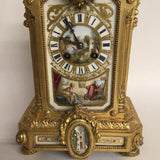 S. Marti & Cie Ormolu & Porcelain Mantel Clock, ca. 1855-89