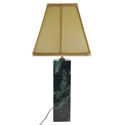 Green Hardstone Block Table Lamp