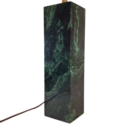 Green Hardstone Block Table Lamp