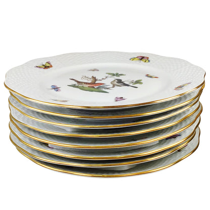 8pc. Herend "Rothschild Bird" Salad Plates