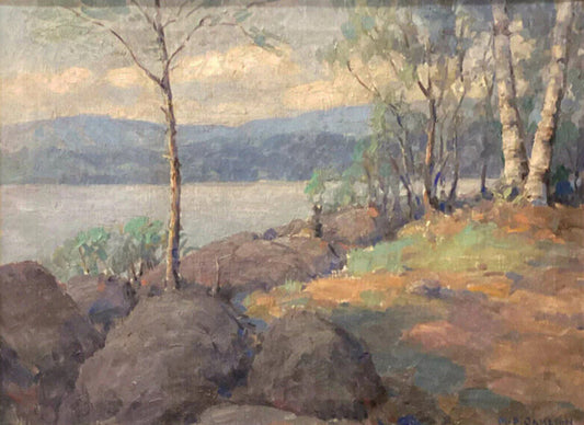 Minor S. Jameson. Spring Landscape. Oil on Canvas.