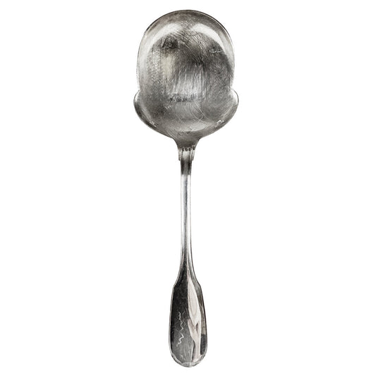 Chiono by Christofle Sterling Silver Scalloped Serving Spoon