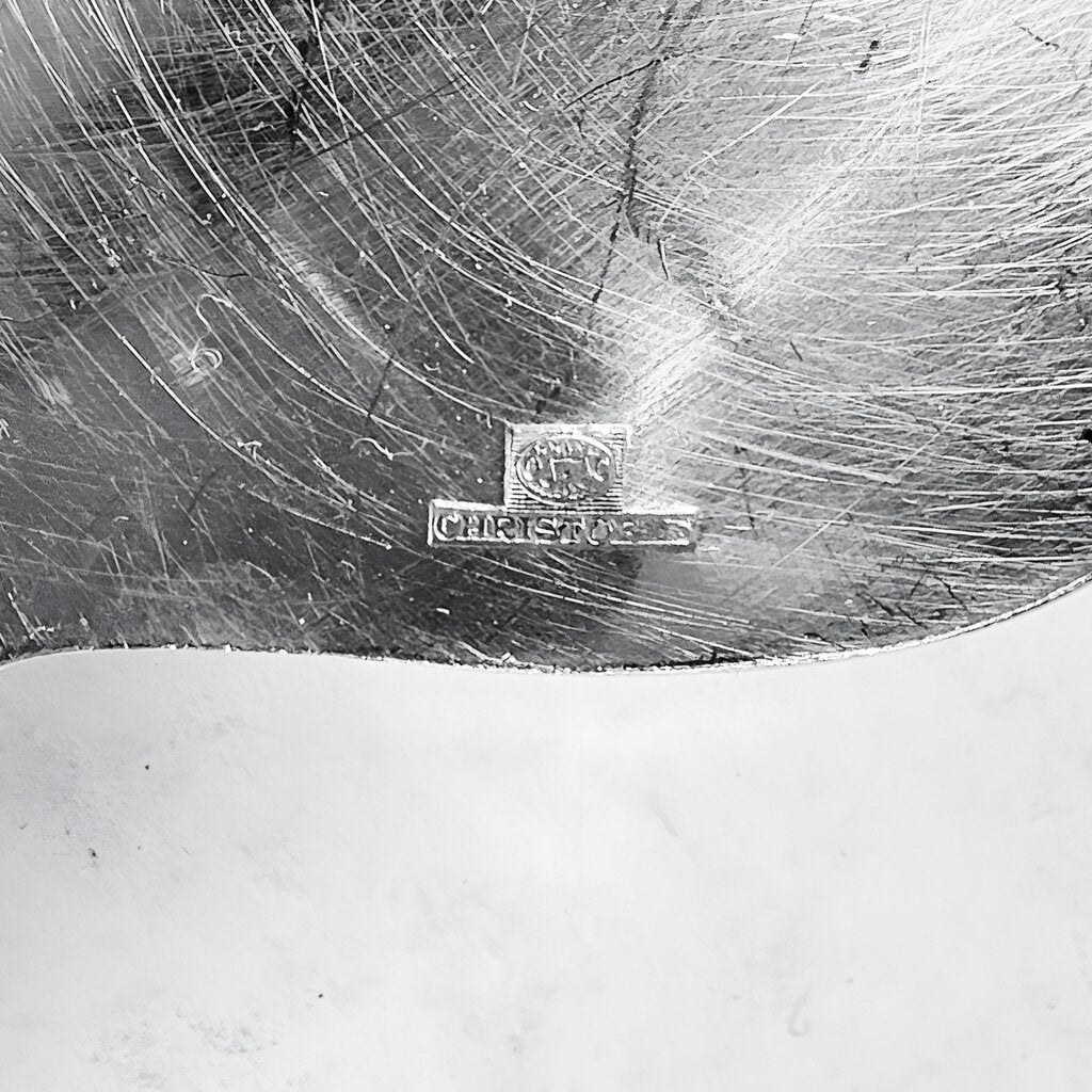 Chiono by Christofle Sterling Silver Scalloped Serving Spoon - Opportunity Shop DC