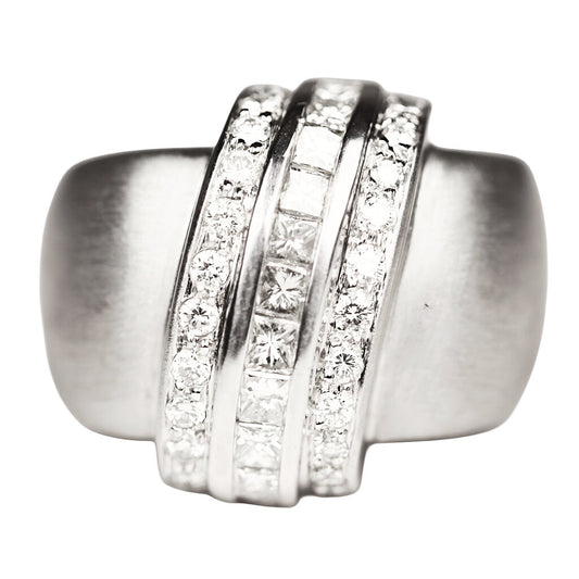 Marlene Stowe 2.5 Total Carat Weight Diamond Ring in 18Kt White Gold