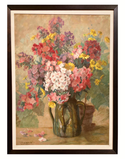 Palmie. Bouquet of Phlox. Pastel on Canvas